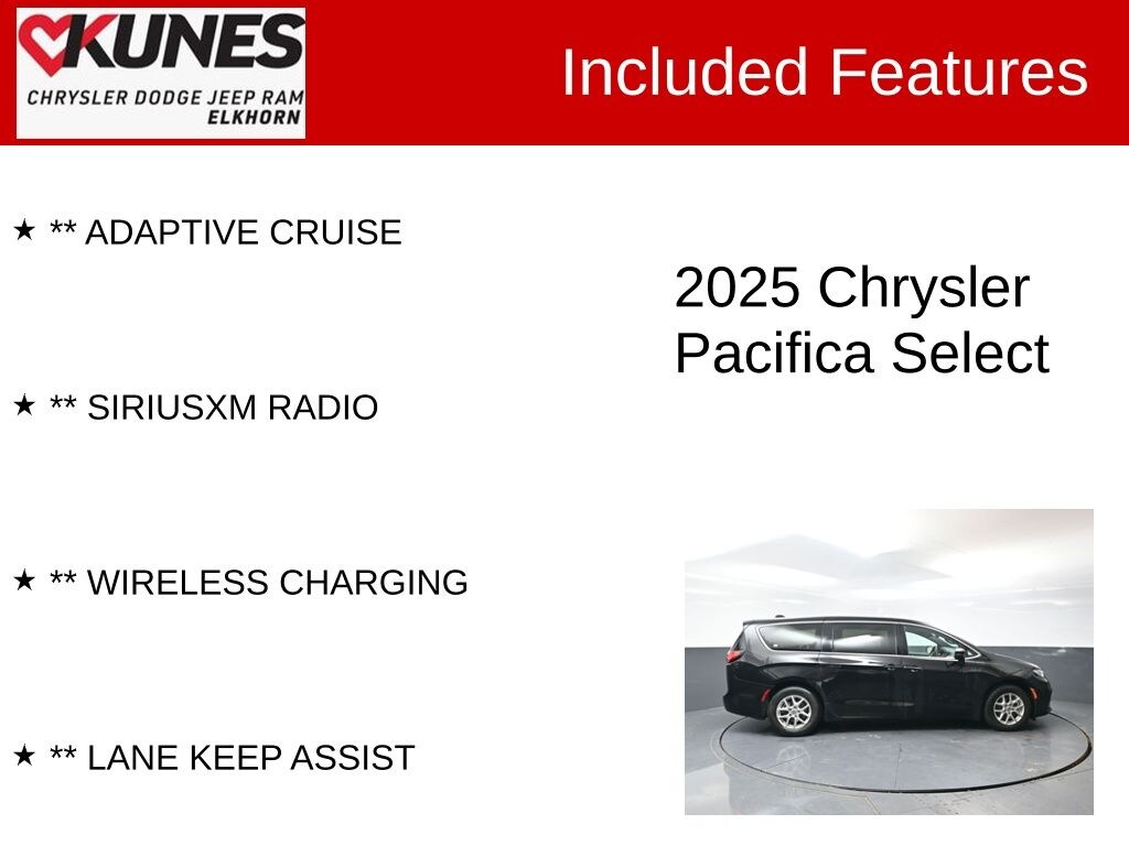Used 2025 Chrysler Pacifica Select Van Passenger Van