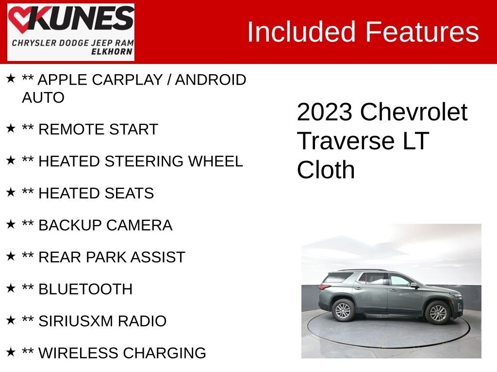 Used 2023 Chevrolet Traverse LT Cloth w/1LT SUV
