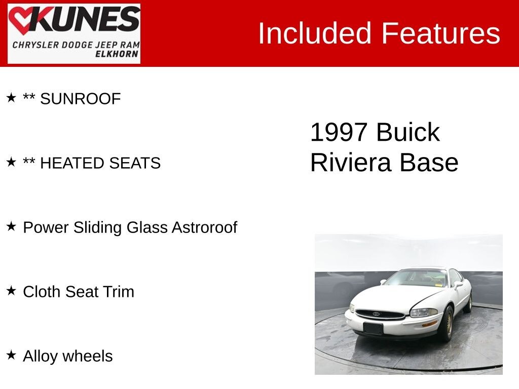 Used 1997 Buick Riviera Coupe