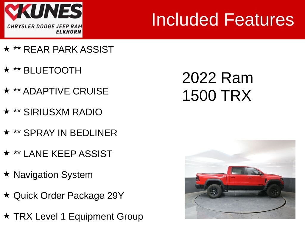 Used 2022 Ram 1500 TRX Truck Crew Cab