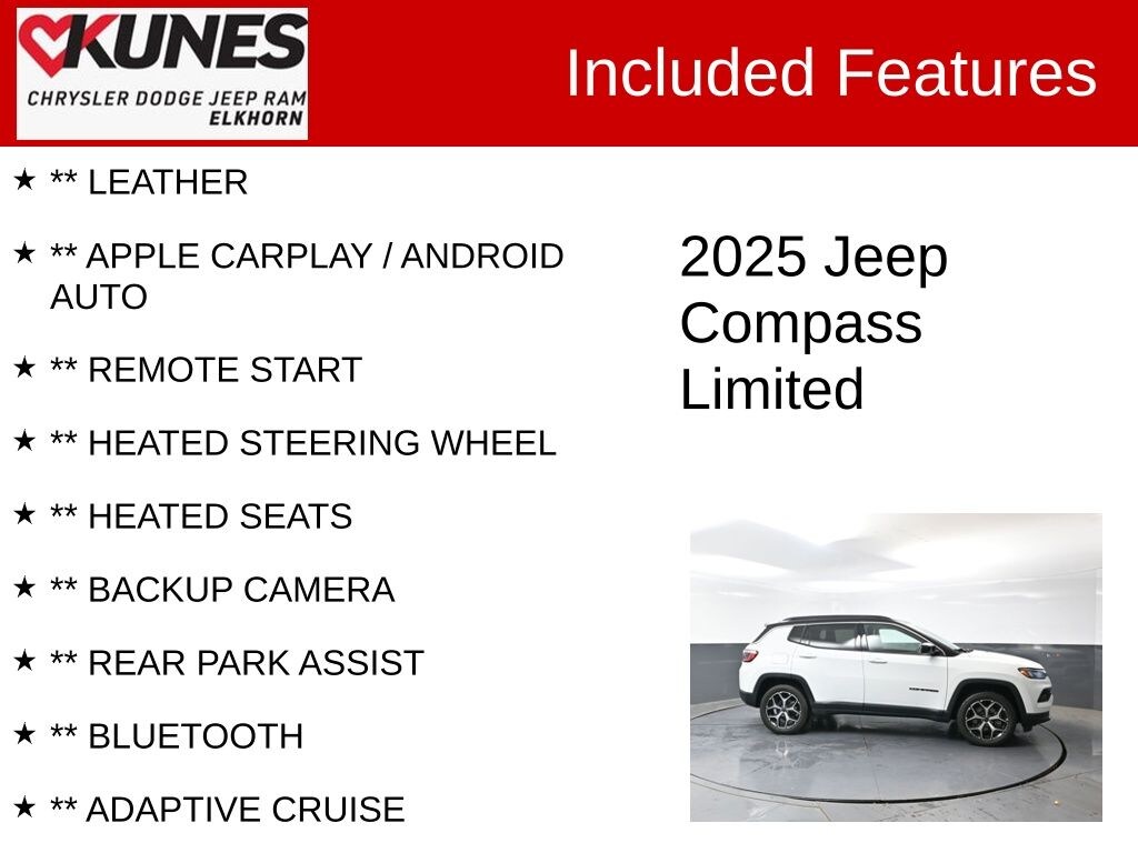 Used 2025 Jeep Compass Limited SUV