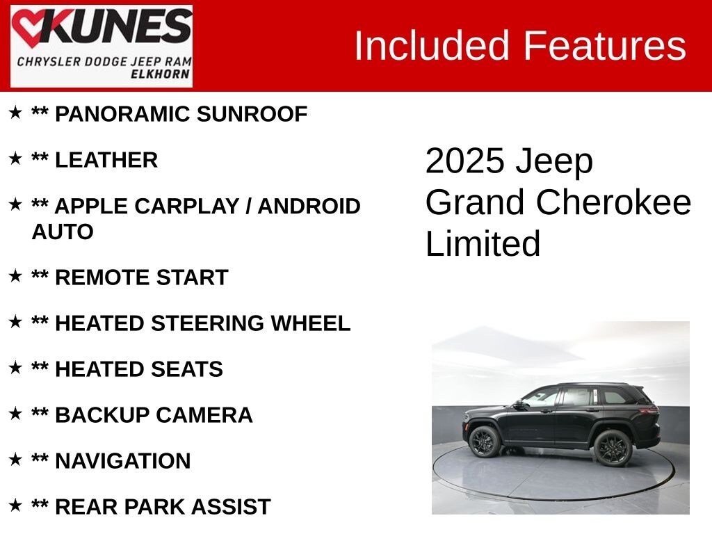New 2025 Jeep Grand Cherokee Limited Sport Utility