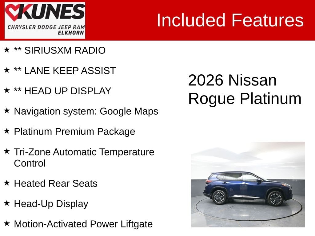 Used 2026 Nissan Rogue Platinum SUV
