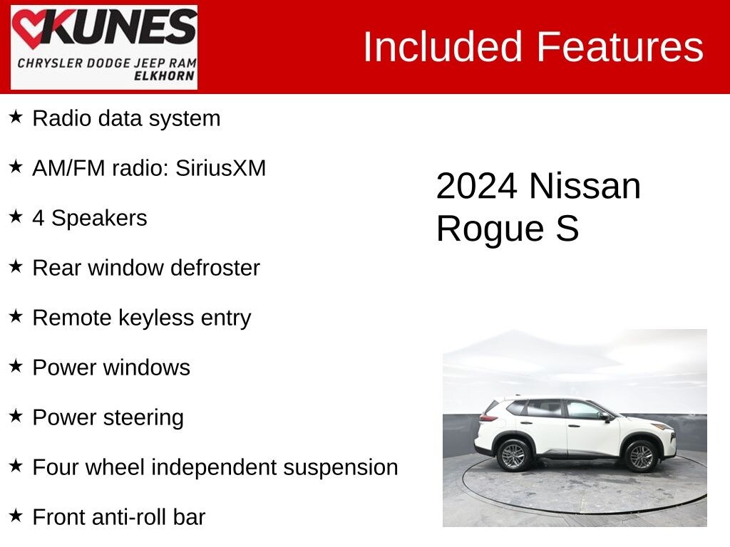 Certified 2024 Nissan Rogue S SUV