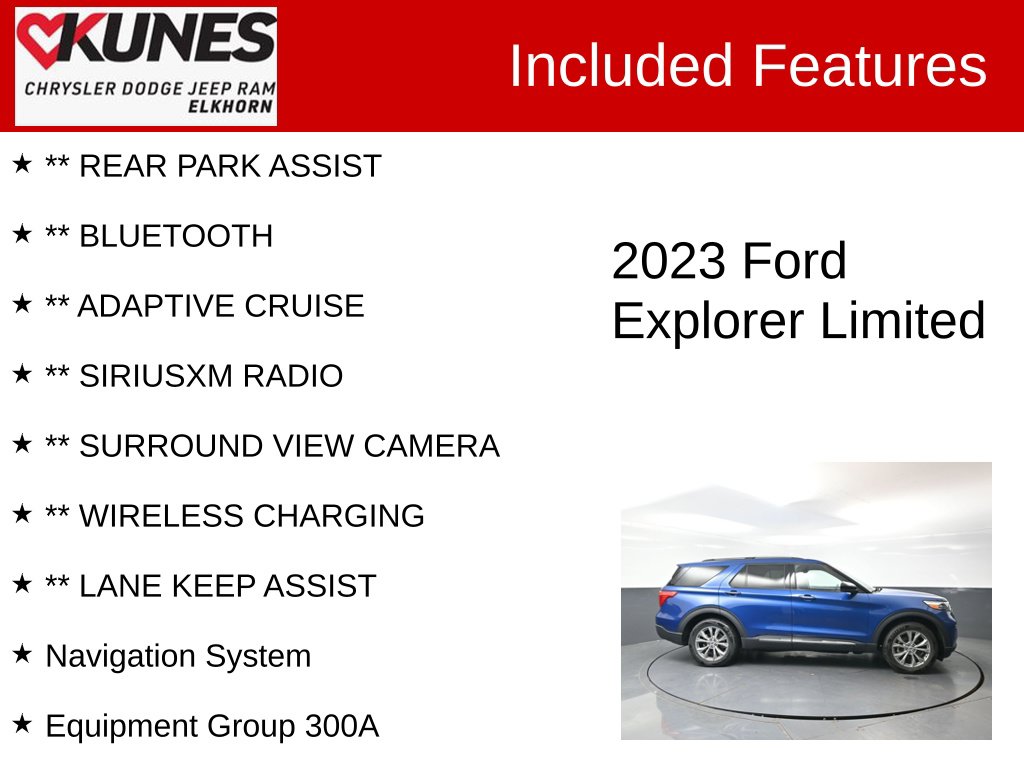 Used 2023 Ford Explorer Limited SUV