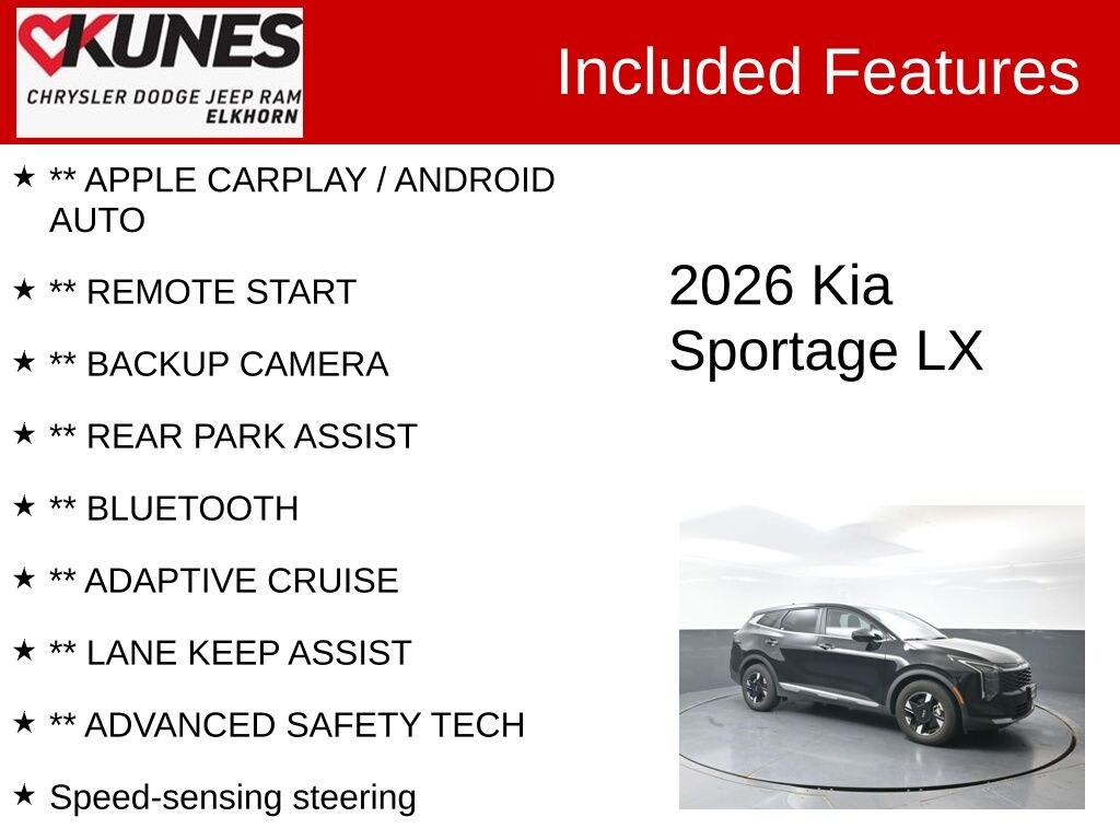 Used 2026 Kia Sportage LX SUV
