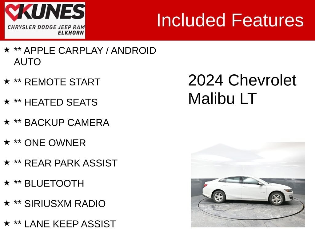 Used 2024 Chevrolet Malibu 1LT Sedan