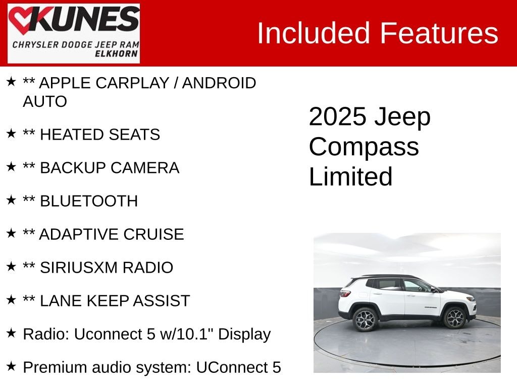 Used 2025 Jeep Compass Limited SUV