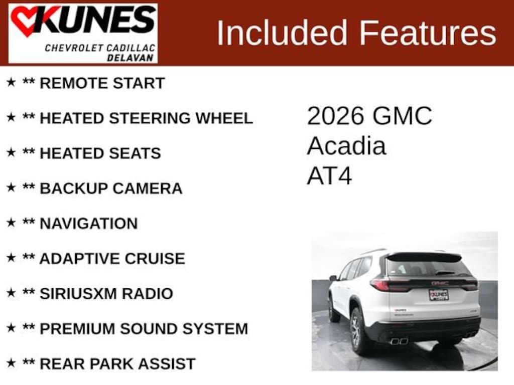 Used 2026 GMC Acadia AT4 SUV