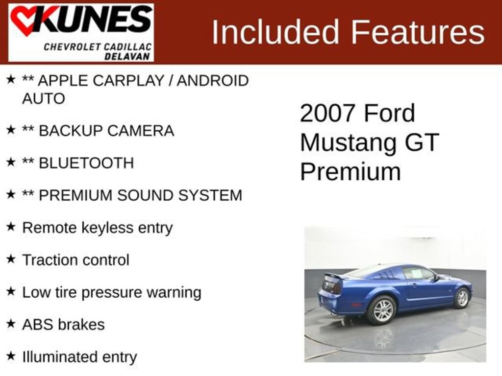 Used 2007 Ford Mustang GT Deluxe
