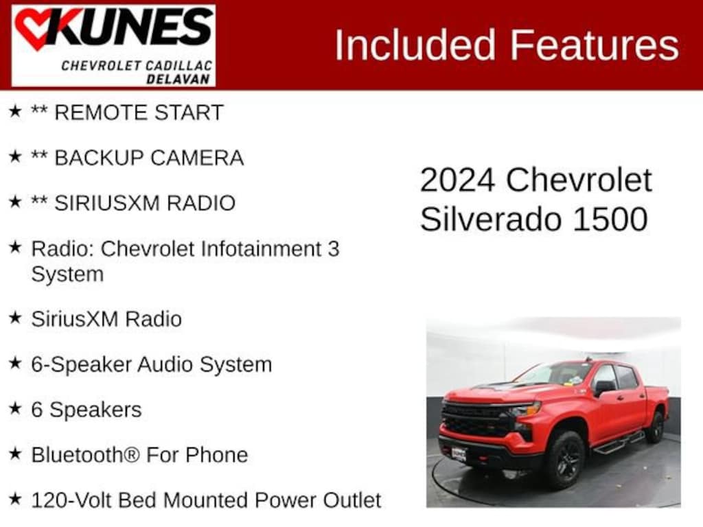 Used 2024 Chevrolet Silverado 1500 Custom Trail Boss Truck