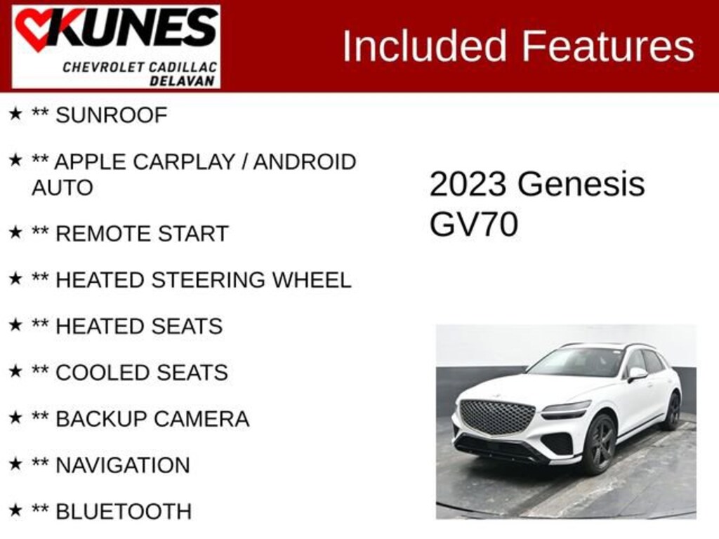 Used 2023 Genesis GV70 2.5T