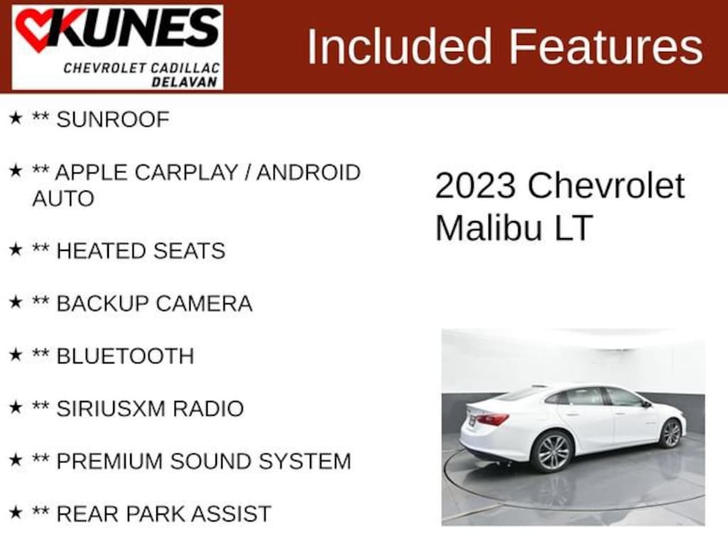 Used 2023 Chevrolet Malibu LT Car