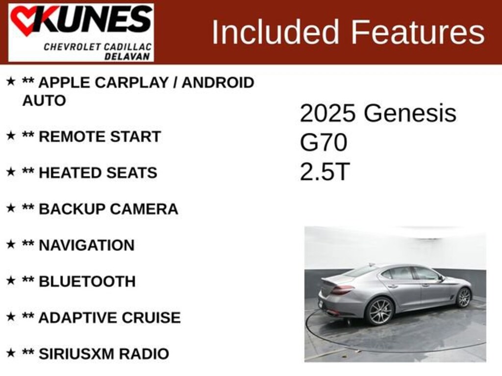 Used 2025 Genesis G70 2.5T