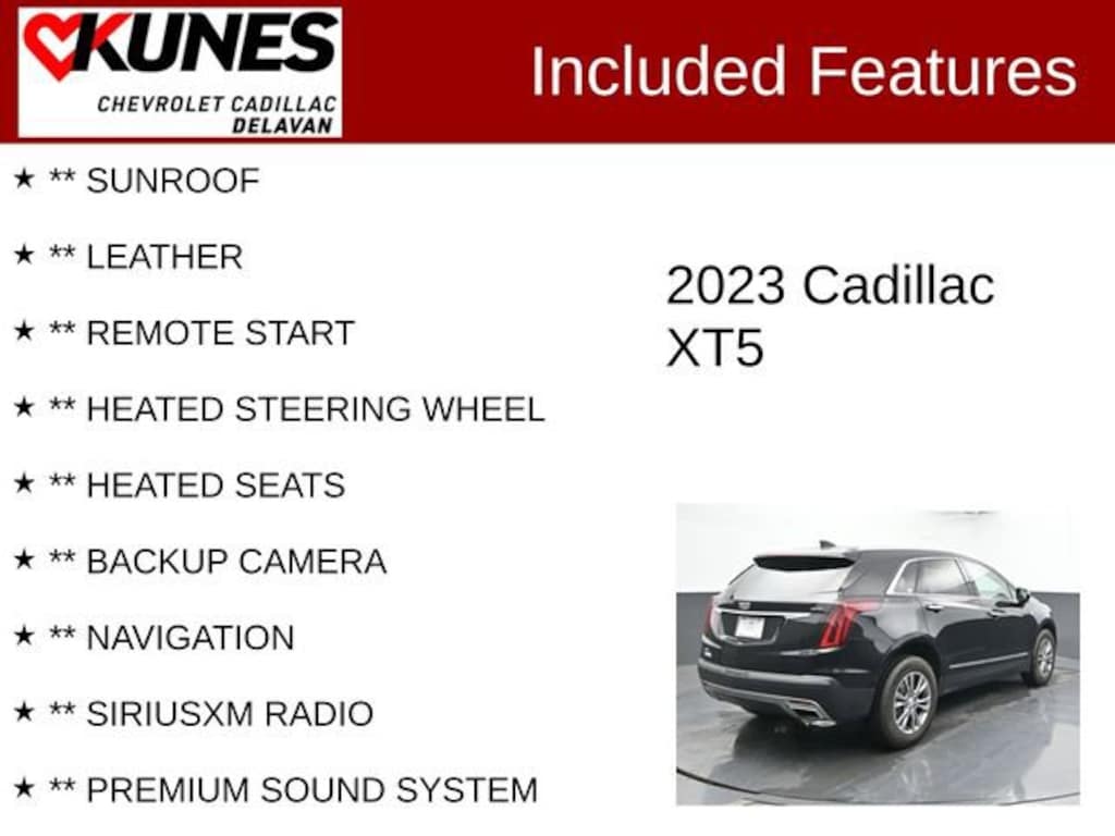 Used 2023 CADILLAC XT5 Premium Luxury SUV