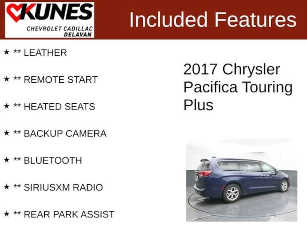 Used 2017 Chrysler Pacifica Touring Plus