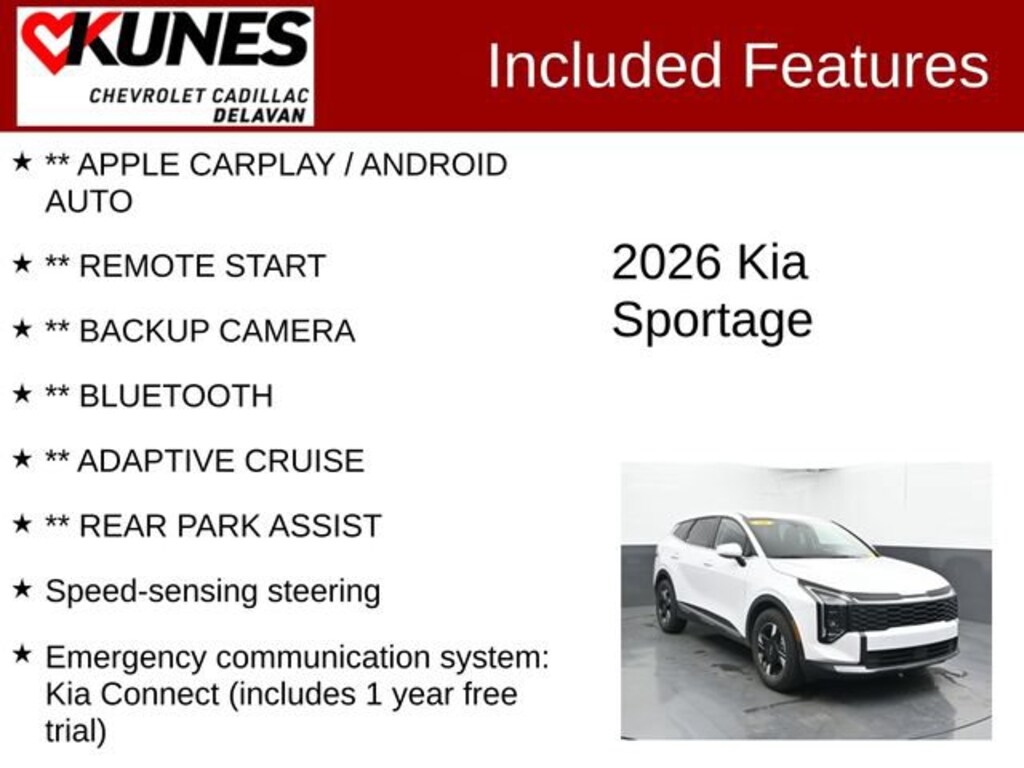 Used 2026 Kia Sportage LX