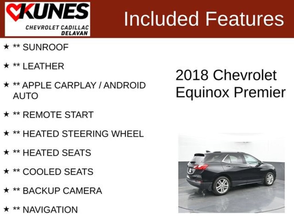 Used 2018 Chevrolet Equinox Premier SUV