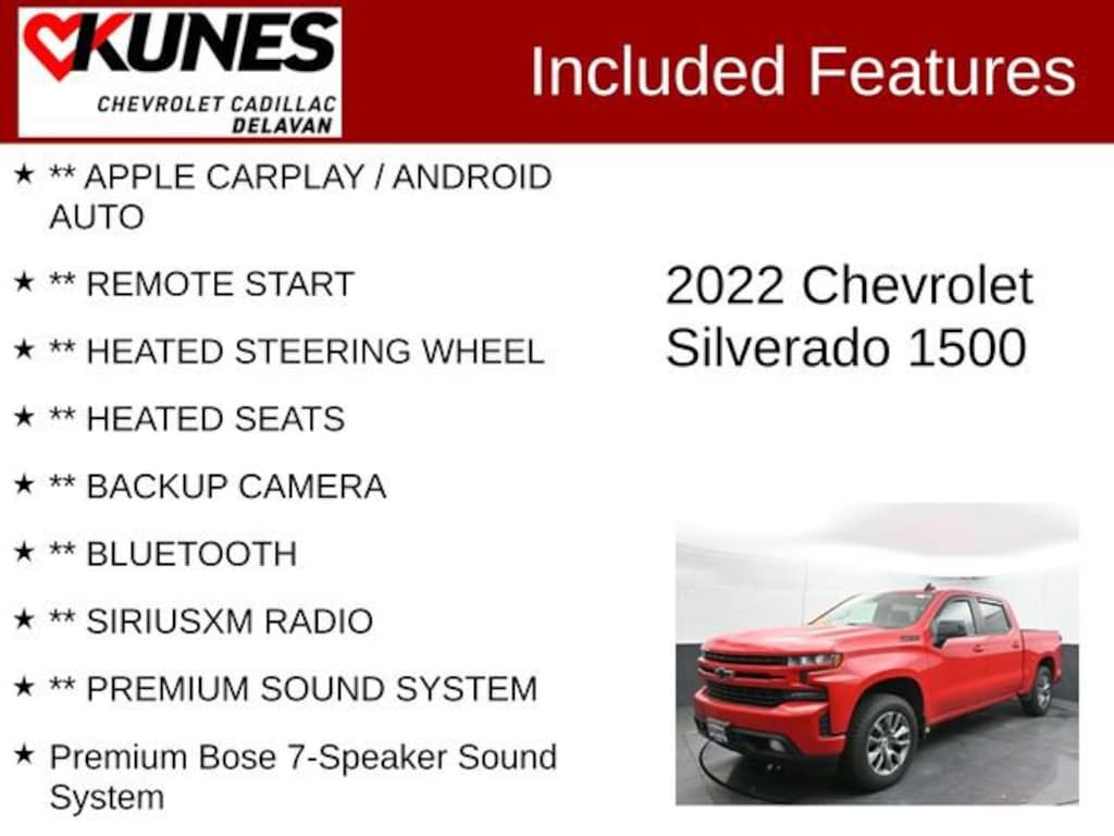 Used 2022 Chevrolet Silverado 1500 LTD RST Truck