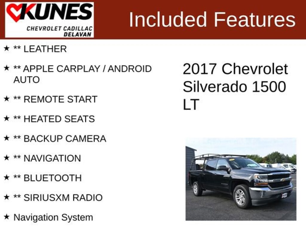 Used 2017 Chevrolet Silverado 1500 LT Truck