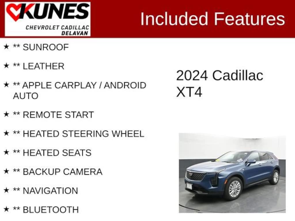 Used 2024 CADILLAC XT4 Luxury SUV