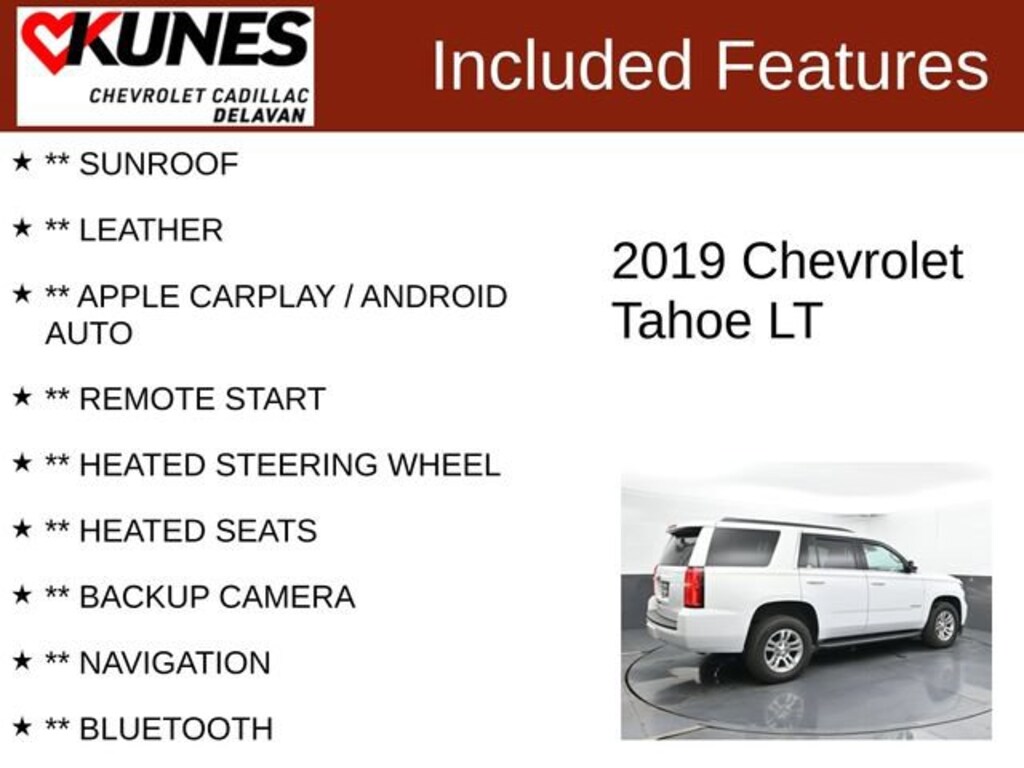Used 2019 Chevrolet Tahoe LT SUV