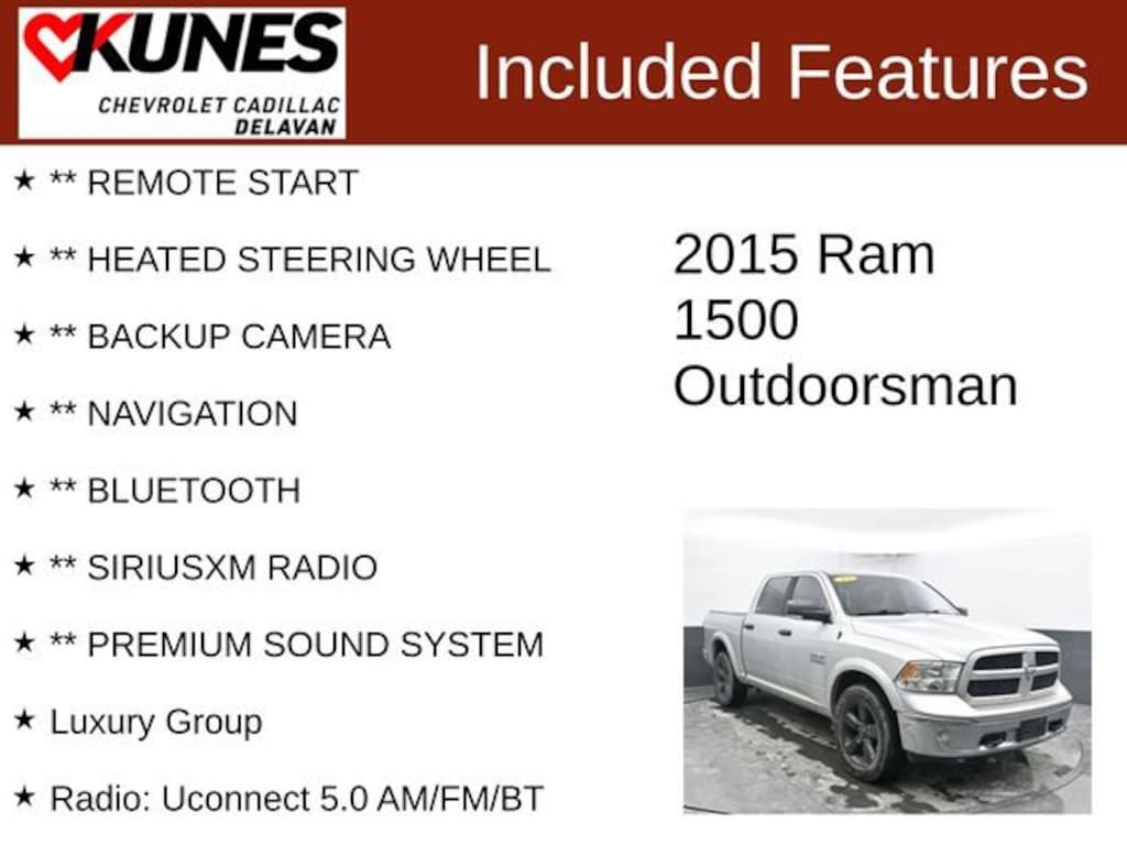 Used 2015 Ram 1500 Outdoorsman