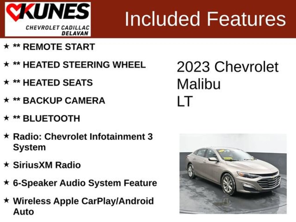 Used 2023 Chevrolet Malibu LT Car