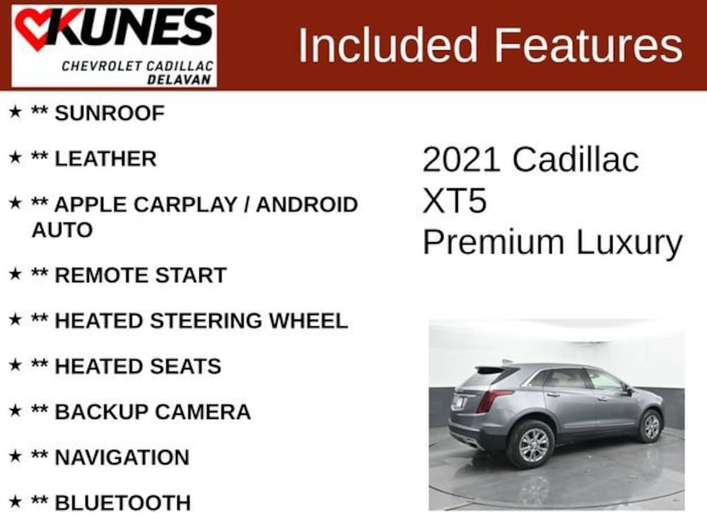 Used 2021 CADILLAC XT5 Premium Luxury SUV