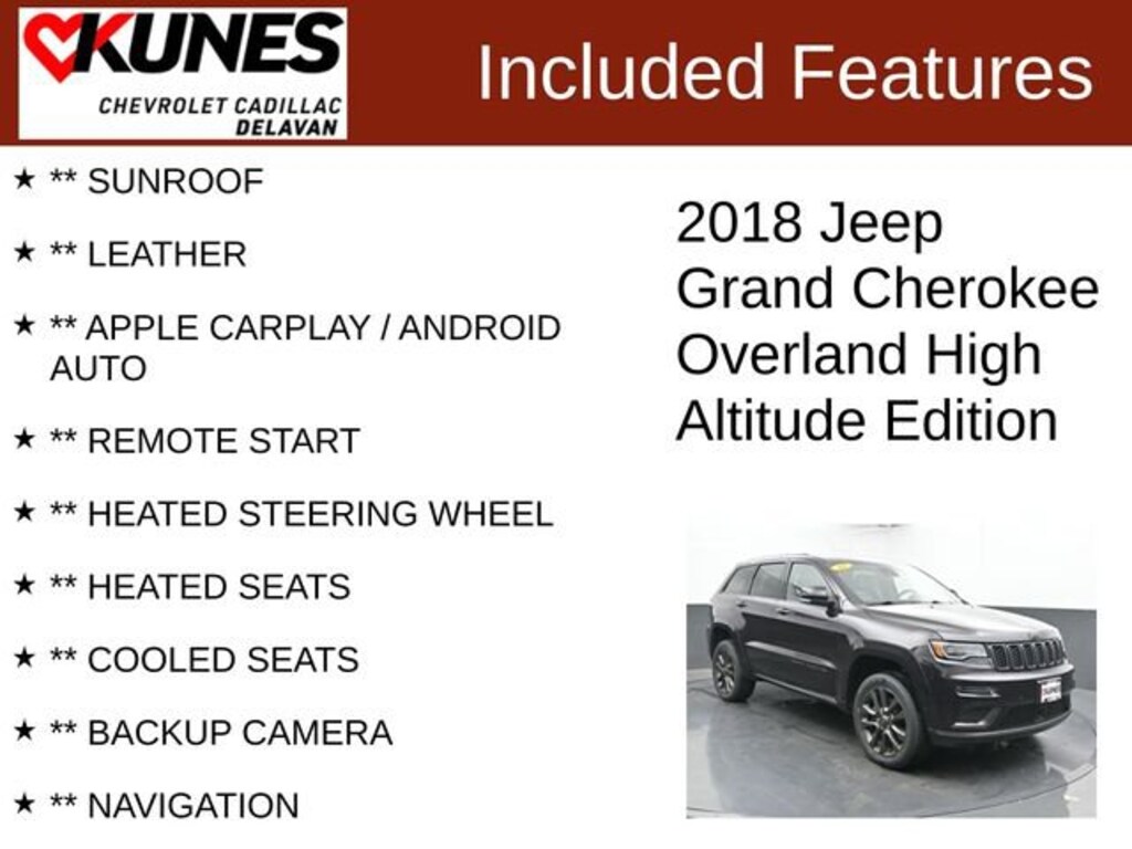 Used 2018 Jeep Grand Cherokee High Altitude