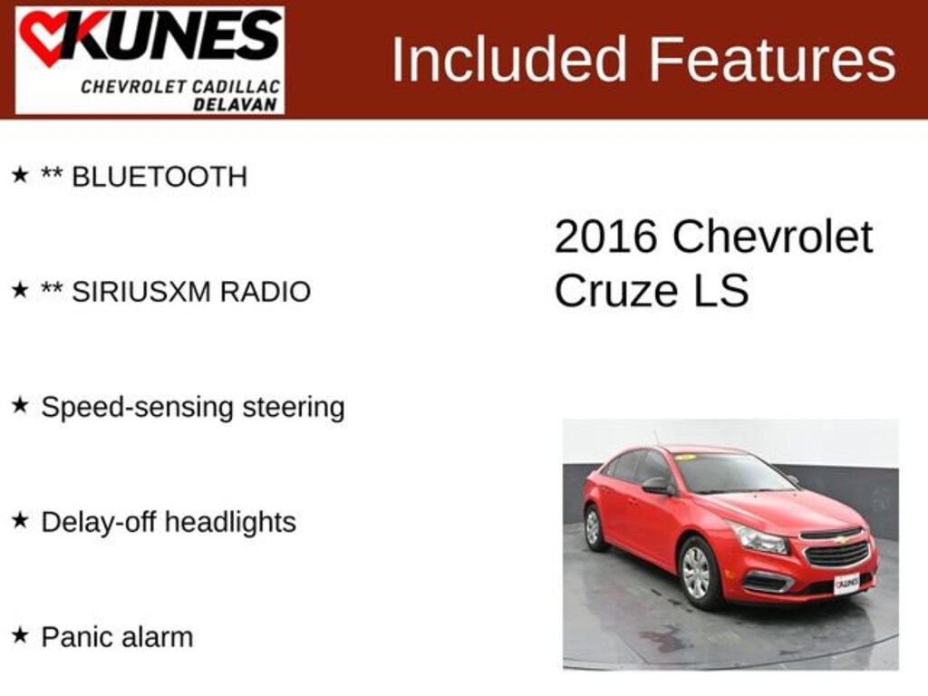 Used 2016 Chevrolet Cruze Limited LS Car