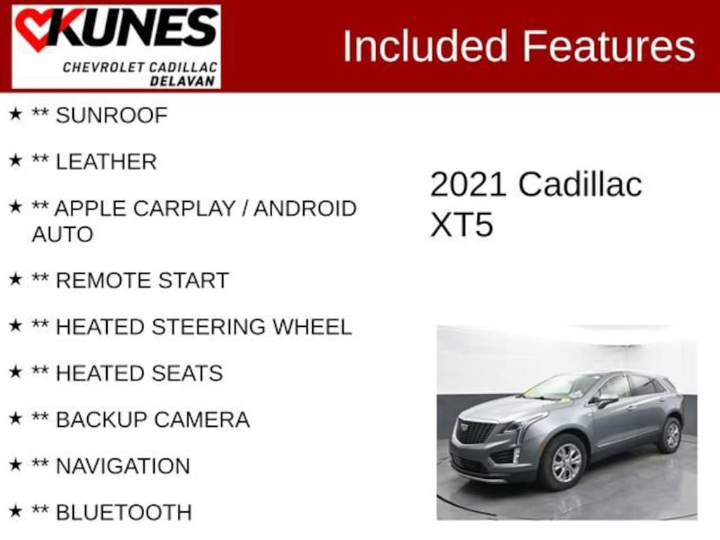 Used 2021 CADILLAC XT5 Premium Luxury SUV