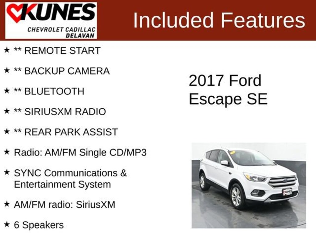 Used 2017 Ford Escape SE