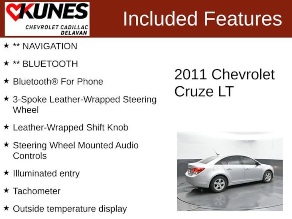Used 2011 Chevrolet Cruze LT w/1LT Car