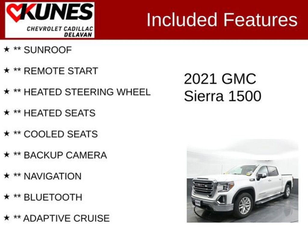 Used 2021 GMC Sierra 1500 SLT Truck