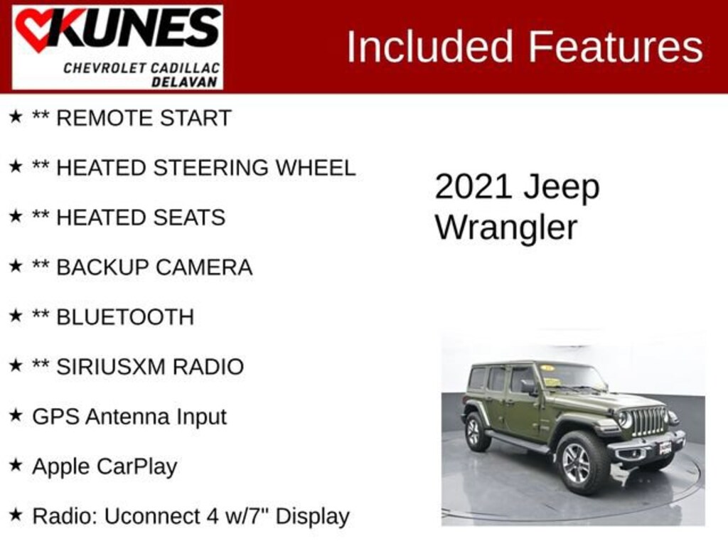 Used 2021 Jeep Wrangler Unlimited Sahara