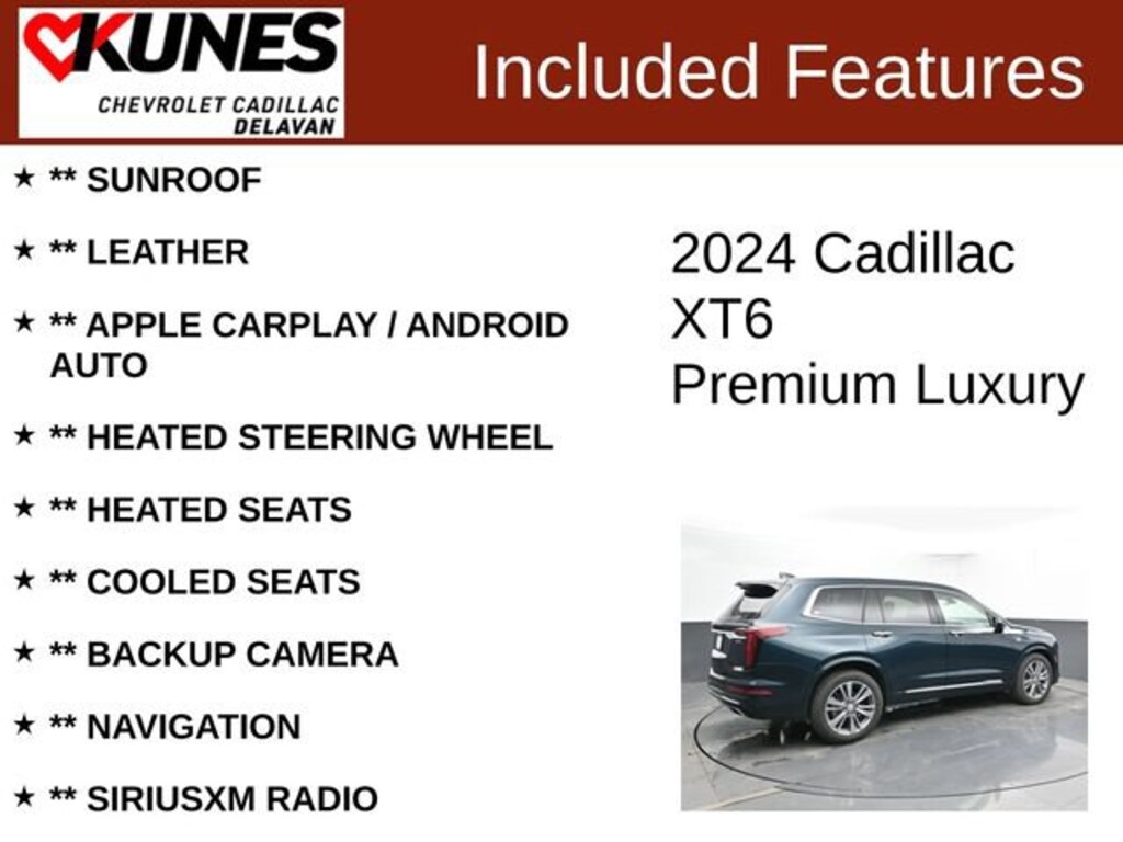 Used 2024 CADILLAC XT6 Premium Luxury SUV