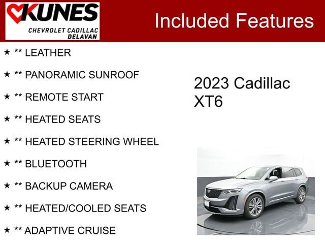 Used 2023 Cadillac XT6 Premium Luxury with VIN 1GYKPCRS7PZ147216 for sale in Delavan, WI