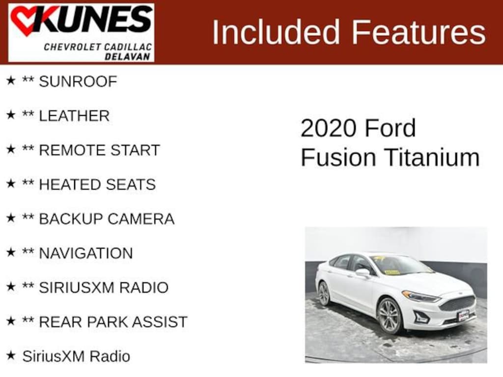 Used 2020 Ford Fusion Titanium