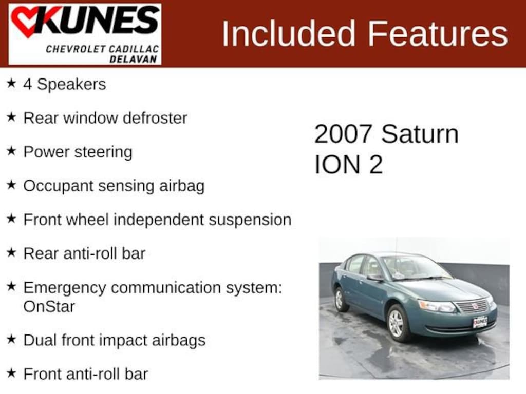 Used 2007 Saturn Ion ION 2 Car