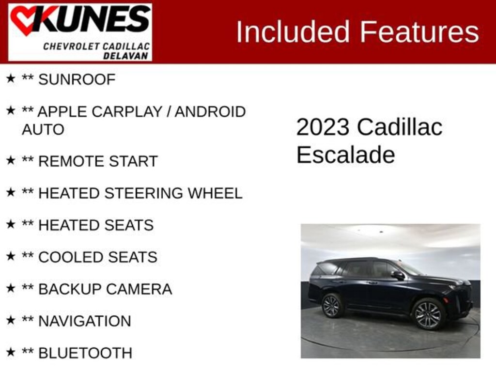 Used 2023 CADILLAC Escalade Sport SUV