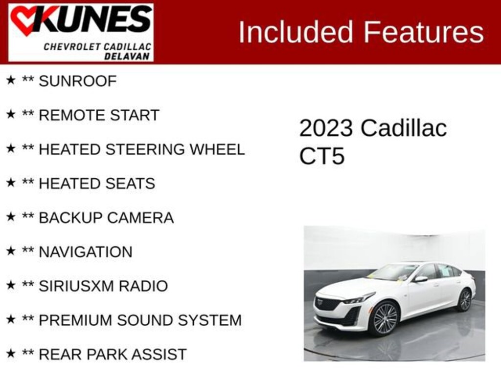 Used 2023 CADILLAC CT5 Premium Luxury Car