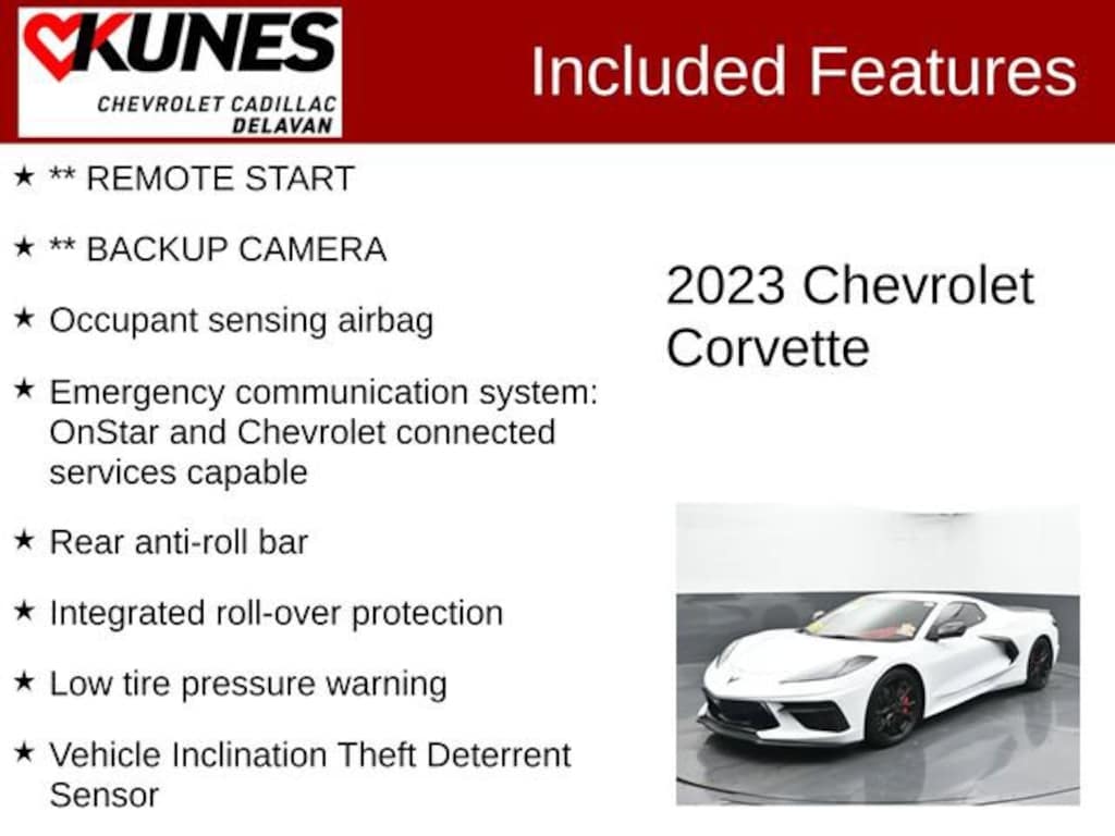 Used 2023 Chevrolet Corvette Stingray 3LT Performance