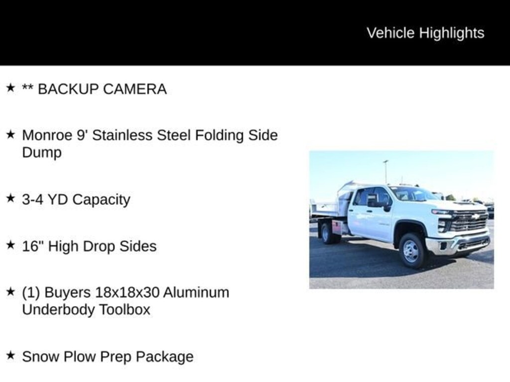 New 2025 Chevrolet Silverado 3500 HD Chassis Cab Work Truck Truck