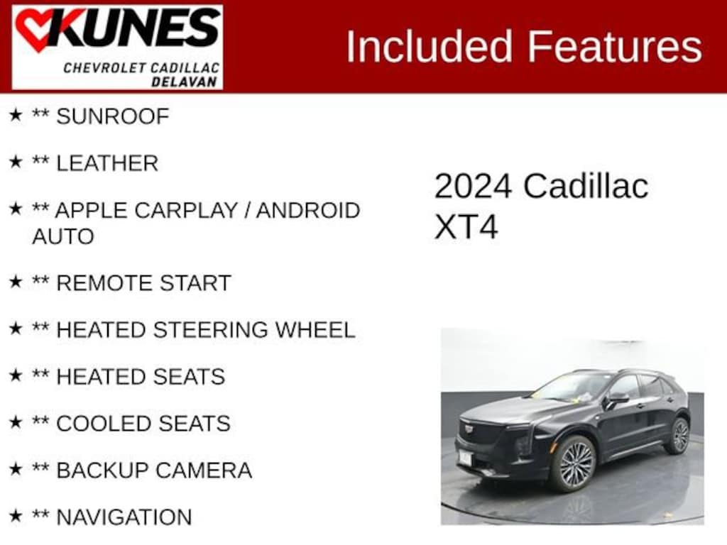 Used 2024 CADILLAC XT4 Sport SUV