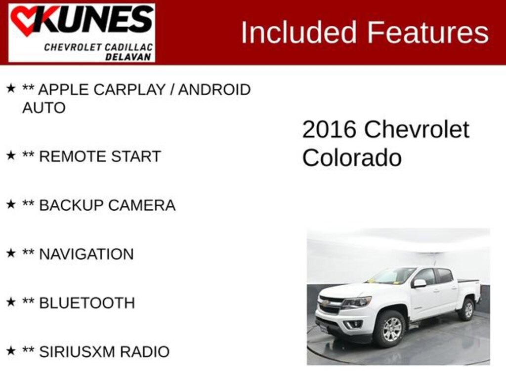 Used 2016 Chevrolet Colorado 4WD LT Truck