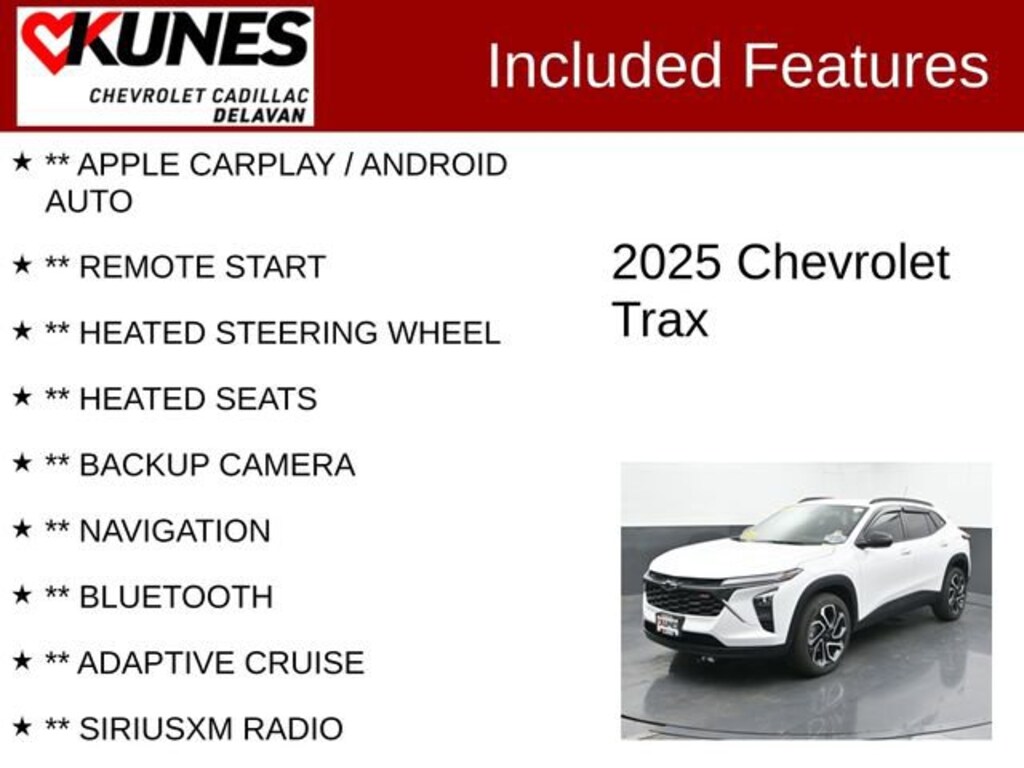 Used 2025 Chevrolet Trax 2RS SUV