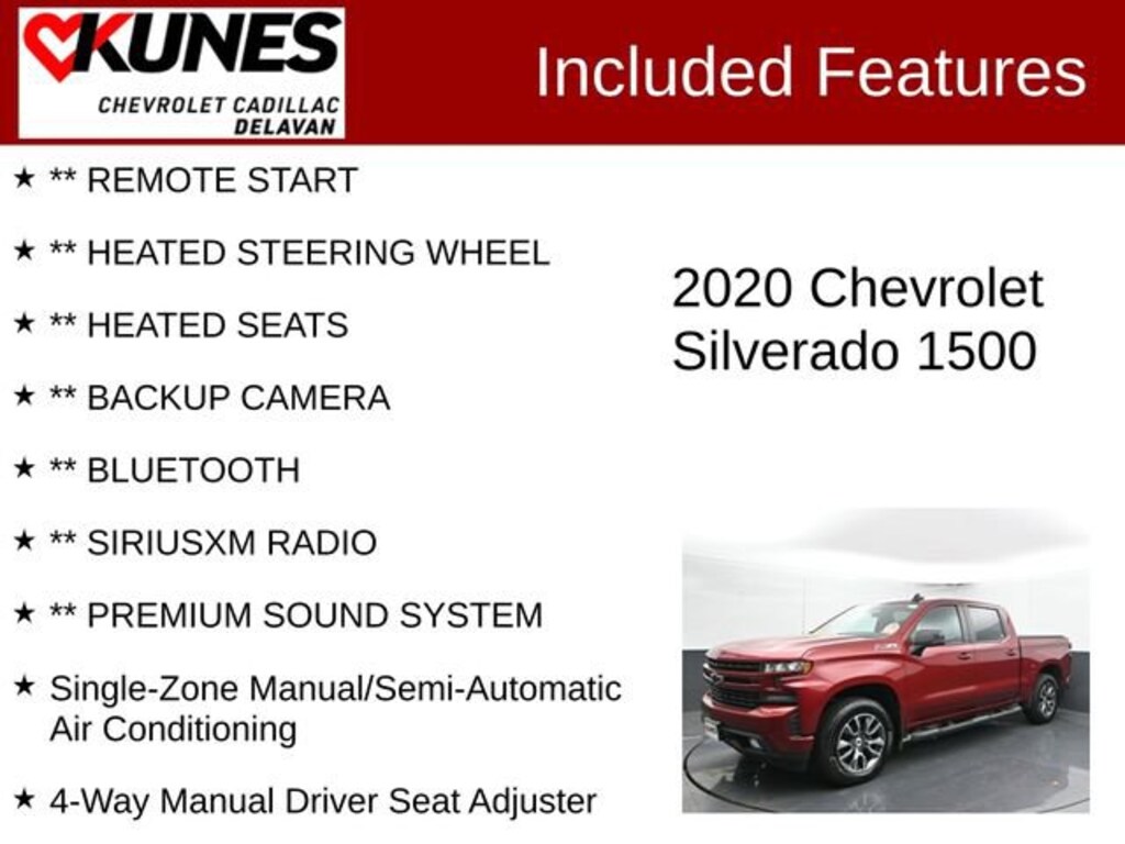 Used 2020 Chevrolet Silverado 1500 RST Truck