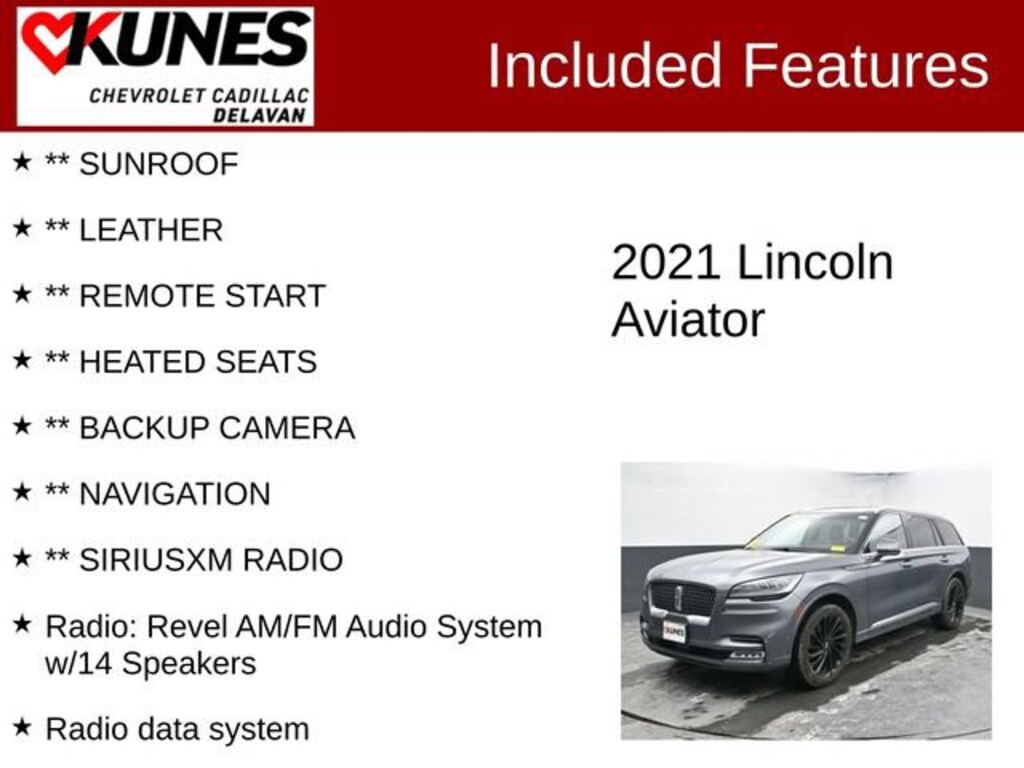 Used 2021 Lincoln Aviator Reserve