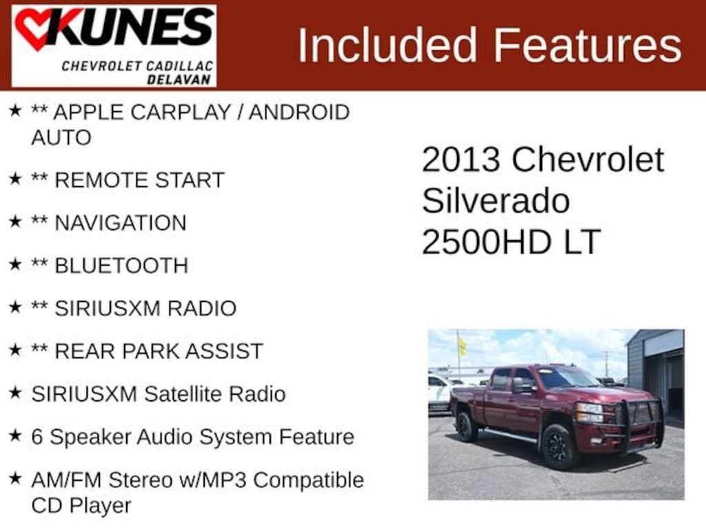 Used 2013 Chevrolet Silverado 2500 HD LT Truck